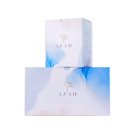 Sanitary Pads for Women By AZAH (Pack of 40 XL) 100% Organic Sanitary Pads for Women High Absorption Cotton Sanitary Pads for Women Soft and Rash Free Sanitary Pad